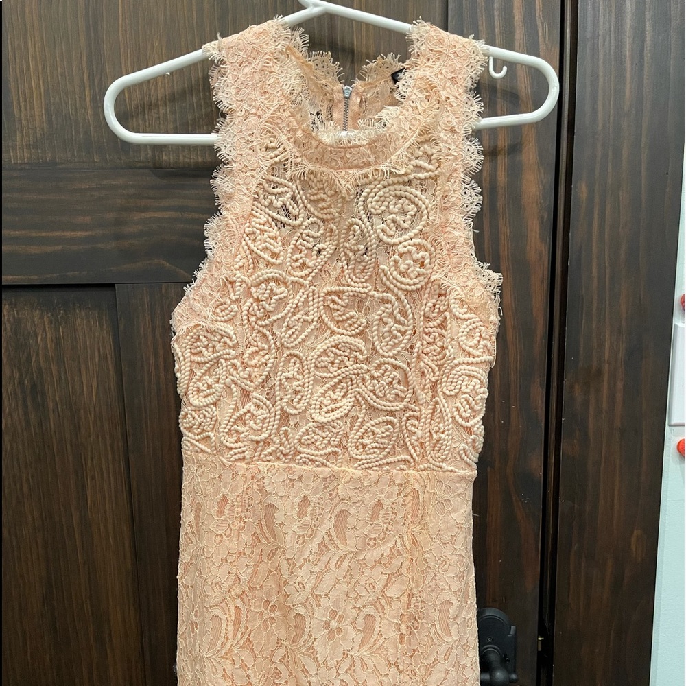 Pink Lace Cocktail Dress